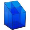 Ico QUADRATE stojan na písacie potreby - Modrá transparentná