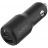 Belkin Car Charger 42W - 30w USB-C + 12W USB-A CCB005btBK