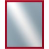 DANTIK - Zrkadlo v rámu, rozmer s rámom 40x50 cm z lišty PERLA červená lesklá (2878)