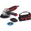 EINHELL TC-AG 125/850 Kit uhlová brúska + prepravka na náradie + súprava kotúčov (3x)