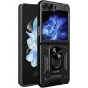 Odolné puzdro na Samsung Galaxy Z Flip5 5G F731 Camshield Ring Armor čierne