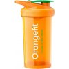 Orangefit Fit Šejkr se zásobníkem 500ml - oranžový