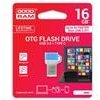 Goodram USB flash disk OTG, USB 3.0, 16GB, ODD3, modrý, ODD3-0160B0R11, USB A / USB C, s krytkou
