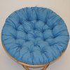 Nábytek PEGAS Polstr deluxe na křeslo papasan 100 cm - látka tyrkysový melír