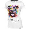 PitBull West Coast - dámske tričko WATER COLOR biele L