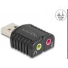 Delock Externí zvuková karta USB 24 bitů / 96 kHz Plug & Play pro Windows, MAC, Linux, Chrome OS 65964