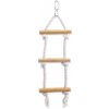 Bird Jewel Hračka závěsná dřevo a provaz 12x40 cm