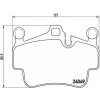 Sada brzdových platničiek kotúčovej brzdy BREMBO P 65 014