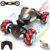 Fosgoit RC stunt auto 1 : 18 s LED dymovým efektom a ručným ovládaním, čierne 8595736001045
