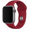eses Základný silikónový remienok pre Apple Watch 42 mm/44 mm/45 mm/46 mm/49 mm - veľkosť M/L Farba: červená