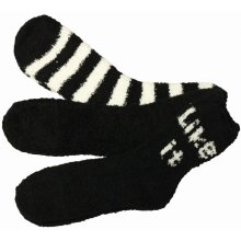 Emi Ross pánske chlpaté ponožky žinylka F-H6002 3 páry čierna