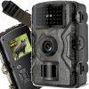 KAMERA LEŚNA FOTOPUŁAPKA MYŚLIWSKA VODOTESNÁ IP66 IR 1080p LCD 2