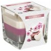 BISPOL Sviečka v skle aroma Spa Garden 170 g - trojfarebná sviečka