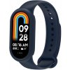 eses Silikonový remienok a rámček pre Xiaomi Smart Band 8, 9 a 10 - Tmavo modrý