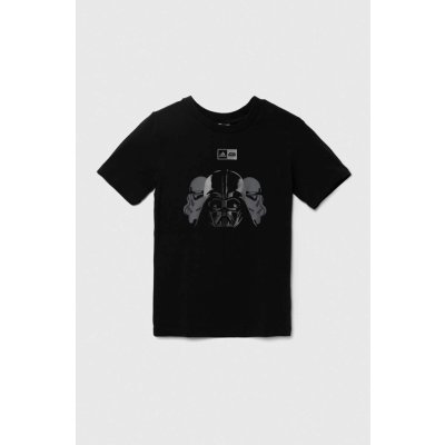 Detské tričko adidas x Star Wars čierna farba, s potlačou IR7729 176