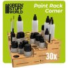 Green Stuff World Modular Paint Rack - STRAIGHT CORNER / Modulárny stojan na farby - PRIAMY ROH