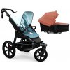 TFK ProA 2v1 Blue Dual Color Combi carrycot + Seat unit Hlboká vanička Salmon