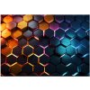 Fototapeta vliesová 3D hexagony Wallarena 350x250 cm