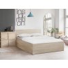 Textilomanie Postel SOFIA 180 x 200 cm, dub sonoma Rošt: S lamelovým roštom, Matrac: Matrac COCO MAXI 20 cm