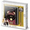 CurePink Poznámkový blok s propiskou Harry Potter Hogwarts set 2 ks A5 14,8 x 21 cm 2100003337