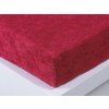 XPOSE® Detská froté plachta Exclusive - bordó 60x120 cm, Froté