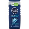 Nivea Men Fresh Kick Shower Gel 3in1 osvěžující sprchový gel 250 ml pro muže
