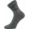 VoXX OVEČKANA thermo pletené ponožky tm. šedá