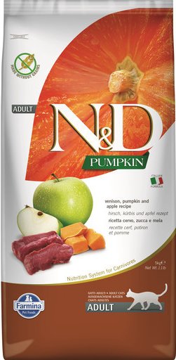 FARMINA N&D Pumpkin Cat vension & apple 5 kg