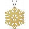 DECOLED Vianočná ozdoba snehová vločka III, priemer 80 cm, zlatá, preglejka, vonkajšia