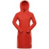 Dámske mikinové šaty ALPINE PRE OLEBA červená M