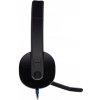 Logitech 981-000480 slúchadlo / náhlavná súprava Slúchadlá s mikrofónom Kábel Pres hlavu Kancelária / call centrum USB Typ-A Čierna