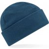 Beechfield Cuffed fleecová čiapka z recyklovaného polyesteru petrolejová