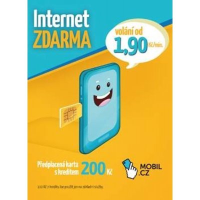 SIM Mobil.cz Internet zadarmo