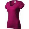 MALFINI ADLER 162 FIT V-NECK DÁMSKE BAVLNENÉ TRIČKO FUCHSIOVÉ 49 - L