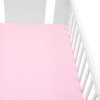 Jersey prestieradlo do postieľky New Baby 120x60 ružové