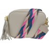 NovaKabelka.sk Bala Beige s prídavným popruhom II kožená talianska crossbody kabelka béžová