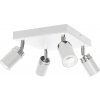 Luminex | Bodové svietidlo RENO 4xGU10/8W/230V biela/chróm | LU5139
