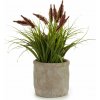 Ibergarden Umělá tráva v betonovém květináči, 30 cm