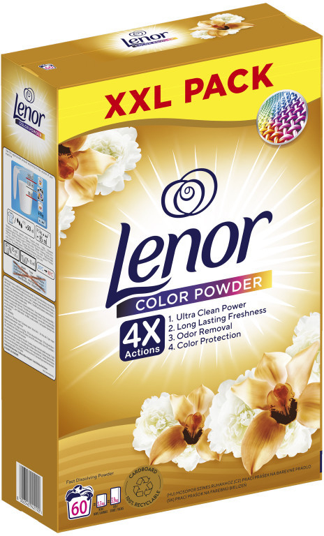 Lenor Gold Orchid Color Prací prášek Box 60 PD 3 kg