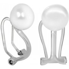 JwL Luxury Pearls strieborné náušnice klipsy s pravou perlou JL0398