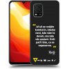 Picasee silikónový čierny obal pre Xiaomi Mi 10 Lite - Kazma - SVĚT PATŘÍ TĚM, CO SE NEPOSEROU