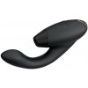 Vibrátor s podtlakovou stimuláciou Womanizer Duo 2 Black, vibrátor na bod G so stimulátorom klitorisu