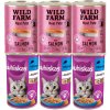 Whiskas adult Tuniak 3 x 400 g a Wild farm Pate Salmon 3 x 400 g