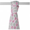 Kikko Bambusová osuška XKKO BMB 90x100 Scandinavian Baby Pink Cross