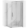 Rea Rapid Slide, sprchovací kút s posuvnými dverami 100(dvere) x 100(stena), 6mm číre sklo, chrómový profil, KPL-K5602