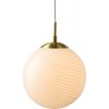Halo Design 748457 - Luster na lanku CANDY 1xE27/25W/230V priemer 25 cm krémová/mosadz 748457 + záruka 3 roky zadarmo
