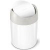 Simplehuman Koše - Odpadkový kôš Mini na stôl 1,5 l, biela CW2079