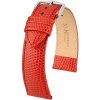 Kožený remienok Hirsch Rainbow M 12302620-2, červený, teľacia koža, dĺžka M, Quick Release 18 mm