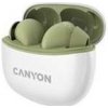 Canyon TWS-5, True Wireless Bluetooth slúchadlá do uší, USB-C nabíjanie, nabíjacia stanica v kazete, zelené (CNS-TWS5GR)