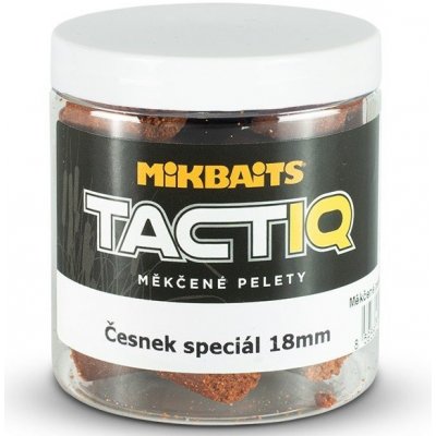 Mikbaits Mäkčené Pelety TactiQ 250 ml 18 mm-Cesnak Špeciál